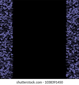 Heart violet which consists of isolated elements. Modern style with beautiful elements in heart violet. Can be used as print, wallpaper, cards, valentine cards, logo, background and etc.