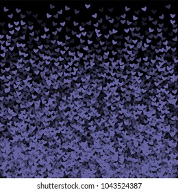 Heart violet which consists of isolated elements. Modern style with beautiful elements in heart violet. Can be used as print, wallpaper, cards, valentine cards, logo, background and etc.