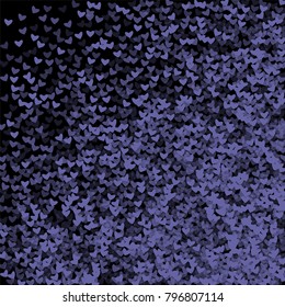 Heart violet which consists of isolated elements. Modern style with beautiful elements in heart violet. Can be used as print, wallpaper, cards, valentine cards, logo, background and etc.