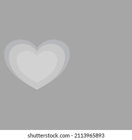 heart wallpaper in gray tones.