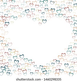 Heart wallpaper which consists of isolated elements. Modern style with beautiful elements in heart wallpaper. Can be used as print, wallpaper, cards, valentine cards, banner, background and etc.