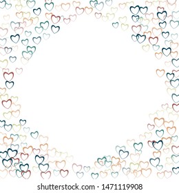 Heart wallpaper which consists of isolated elements. Modern style with beautiful elements in heart wallpaper. Can be used as print, wallpaper, cards, valentine cards, banner, background and etc.