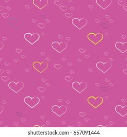 Heart wallpaper.Vector illustration.
