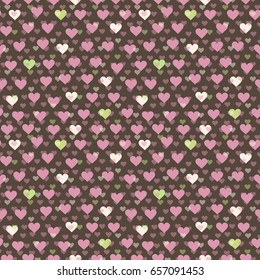 Heart wallpaper.Vector illustration.