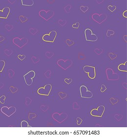 Heart wallpaper.Vector illustration.