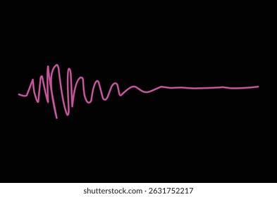 heart wave concept design illustration