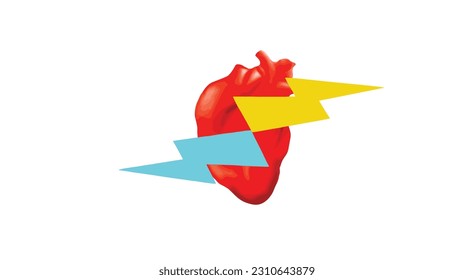 Ilustración vectorial del gráfico de ondas cardíacas sobre fondo blanco.