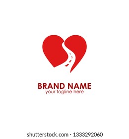 heart way vector logo