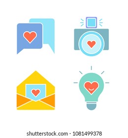 heart and wedding icons