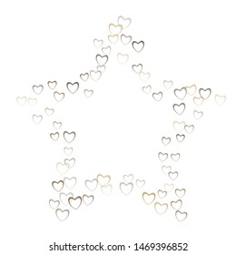 Heart wedding which consists of isolated elements. Modern style with beautiful elements in heart wedding. Can be used as print, wallpaper, cards, valentine cards, banner, background and etc.