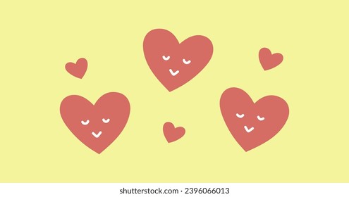 heart, welfare, eye-catching image, background, simple, cute