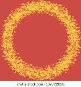 Heart which consists of isolated elements. Modern style with beautiful elements in heart. Can be used as print, wallpaper, cards, valentine cards, logo, background and etc.