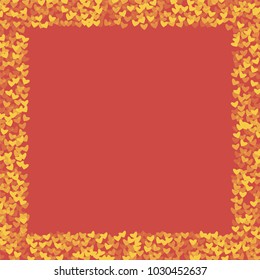 Heart which consists of isolated elements. Modern style with beautiful elements in heart. Can be used as print, wallpaper, cards, valentine cards, logo, background and etc.