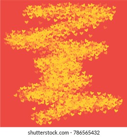 Heart which consists of isolated elements. Modern style with beautiful elements in heart. Can be used as print, wallpaper, cards, valentine cards, logo, background and etc.