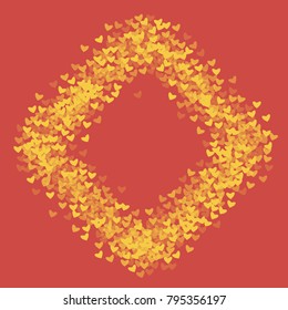 Heart which consists of isolated elements. Modern style with beautiful elements in heart. Can be used as print, wallpaper, cards, valentine cards, logo, background and etc.