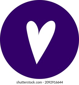 heart white shape round love