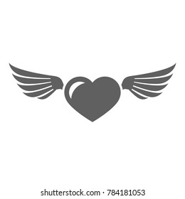 Heart Wing Icon Vector Stock Vector (Royalty Free) 784181053 | Shutterstock