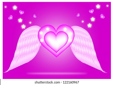 Heart with wings