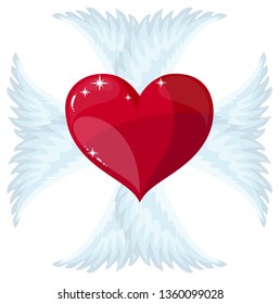 heart with wings