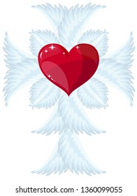 heart with wings