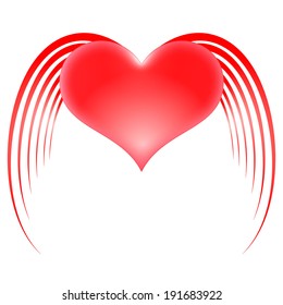 Heart with wings