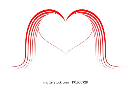 Heart with wings