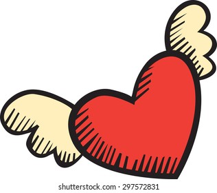 heart wings