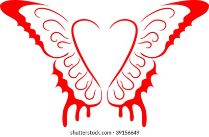 Heart with wings