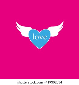 Heart with wings