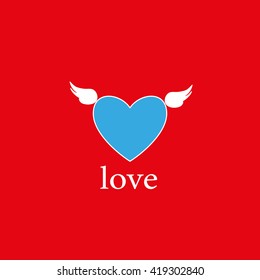 Heart with wings