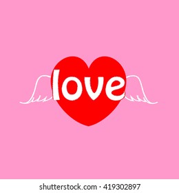 Heart with wings