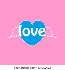 Heart with wings