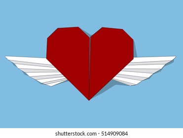 heart with wings