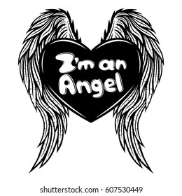Heart with wings.