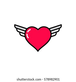 Heart Icon Vector Perfect Love Symbol Stock Vector (Royalty Free ...