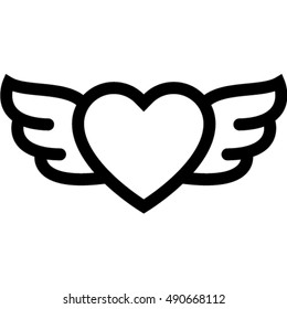 heart wings icon