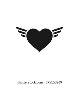 Heart with wings icon
