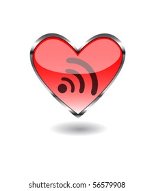 Heart wireless button