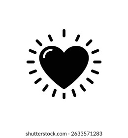 Heart Wrapped in Light Icon for Positive Energy and Emotional Healing