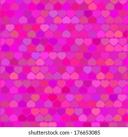 heart, wrapping paper, vector illustration
