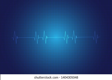 heartbeat with abstract background. pulse and beat heart of human. vector illustration. 