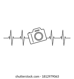 camera heartbeat svg