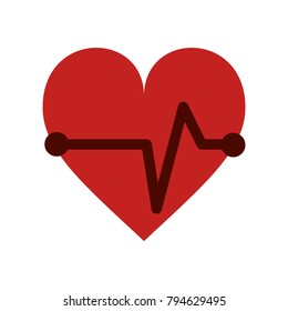 Heartbeat cardio symbol
