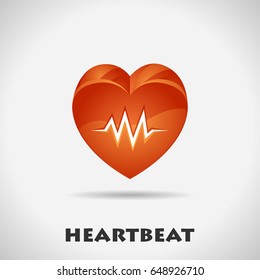 Heartbeat concept. Vector illustration