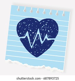 heartbeat doodle