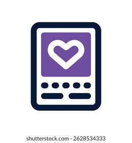 heartbeat duotone icon. Sleek and modern vector icon for websites, mobile apps, marketing materials, and corporate design. Fully scalable and ready to use.