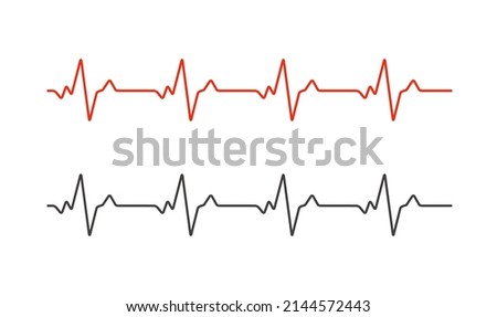 Heartbeat ecg electrocardiogram vector graph wave line. Ekg cardio heart beat cardiology frequency monitor