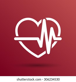 Heartbeat Echocardiography Cardiac exam Form of heart and heartbeat.