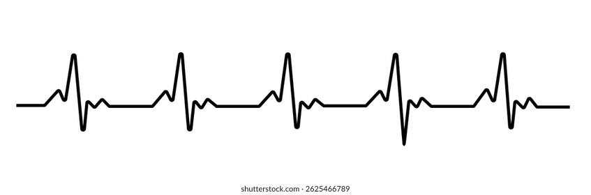 eletrocardiograma de batimento cardíaco monitor de frequência cardíaca ilustração de um fundo abstrato monitoramento de saúde
