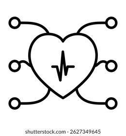 Heartbeat Enhanced by Left and Right AI Lines
